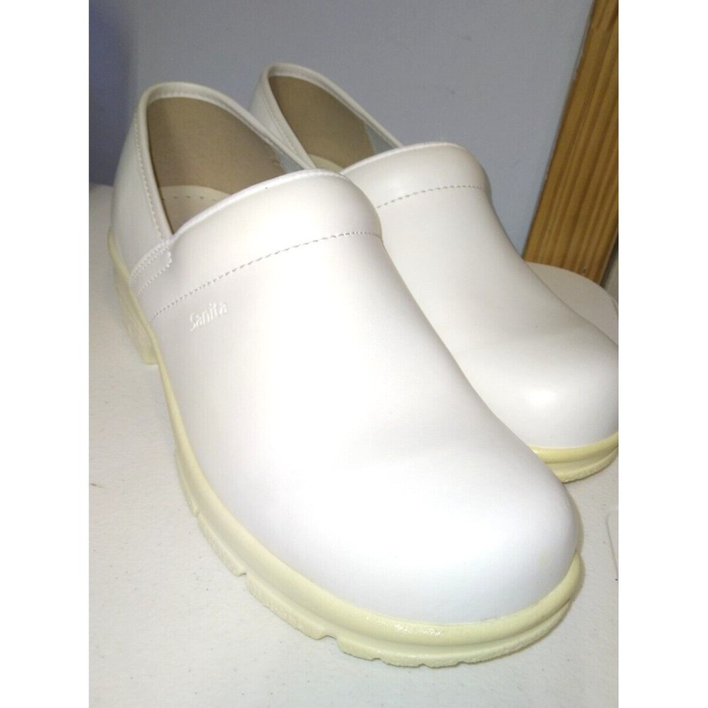 Sanita Size 43 White Clogs Slip-On Shoes Men's 9 Women's 12
